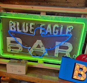 Blue Eagle Bar Neon Sign