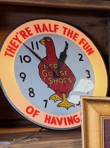 Red Goose Shoes They're half the fun Neon sign