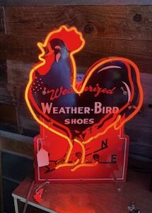 Weatherized Weather Bird Shoes Neon Sign