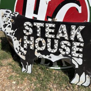 Steak House Black Sign